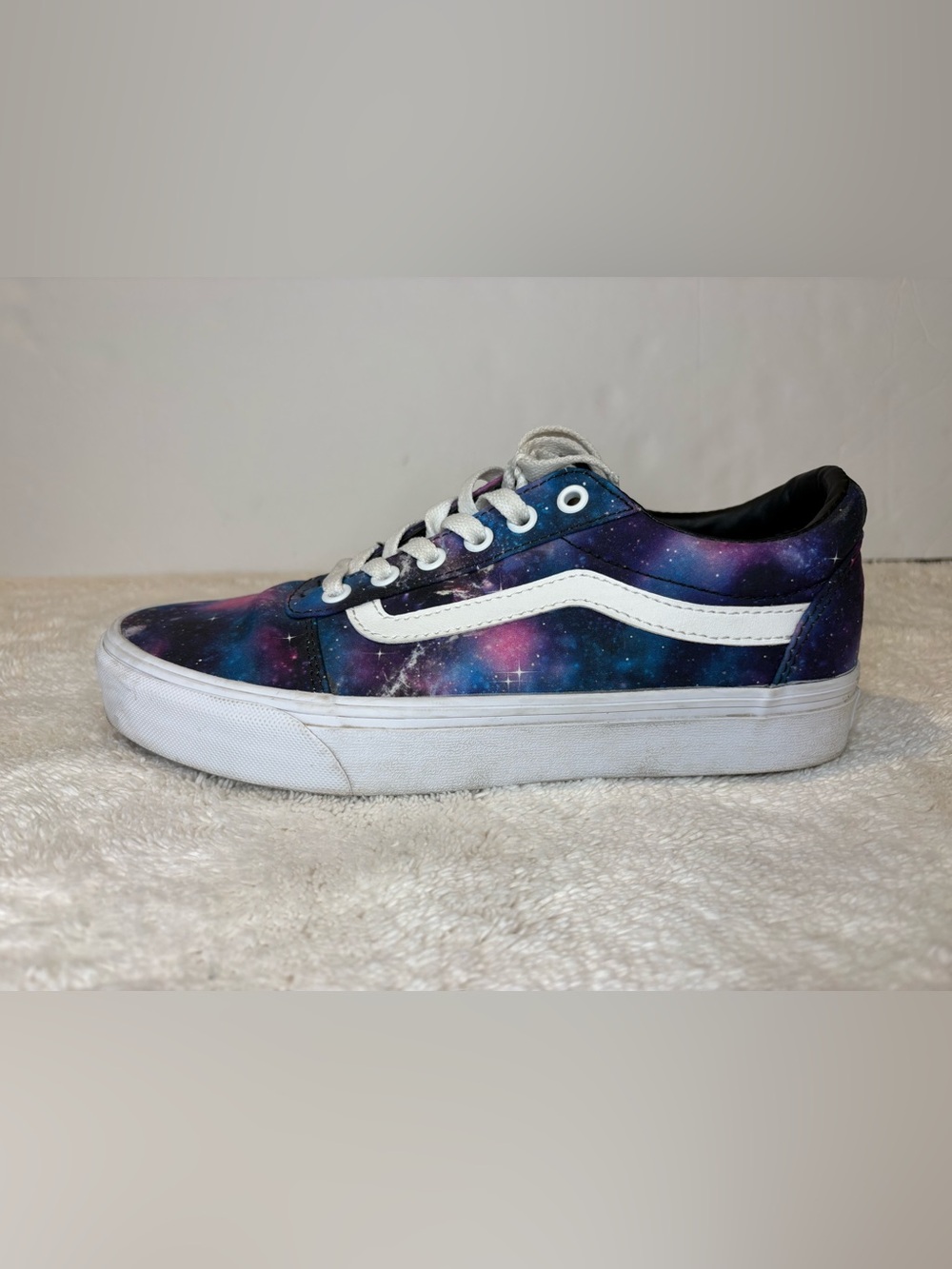 Vans Galaxy Print Low Top Sneakers - Purple & Blue Women’s Size 8 - Picture 8 of 10